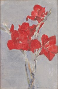 Gladiolos Rojos, c.1906 de Piet Mondrian